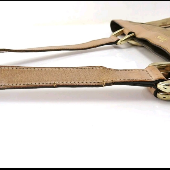 Sale today Authentic Gucci beige / tan tote bag $1100 serial number vintage Used - Picture 10 of 12